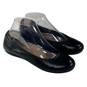 Taos Rascal Ballet Flats Womens 7 Black Leather Comfort Minimalist Casual Shoes